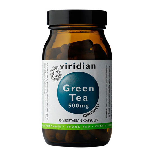 100% Organic Green Tea 90 kaps – Viridian